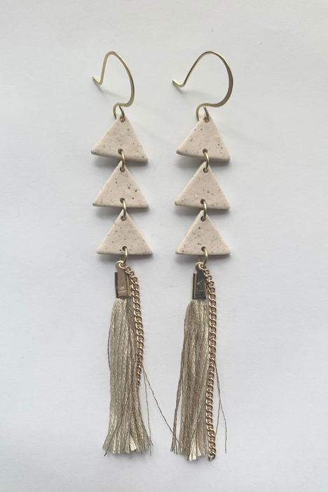 Trinity Tassel Earrings